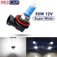 1PCS 12V 55W H8 Halogen Bulb H9 H11 Led Headlight Super White 6000K Auto Lamp Car HeadLight Light Source parking