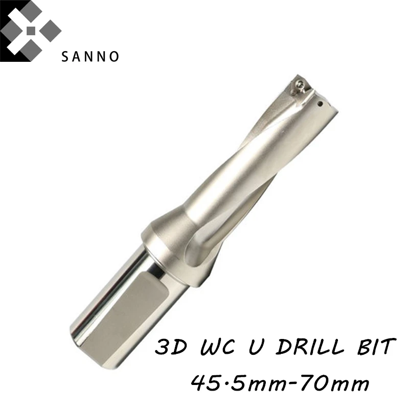 Broca Indexável u Cnc wc Dispositivo de Perfuração Rápida 3d 45.5 50 mm 50.5-55 mm 55.5-59 mm 59.570 mm