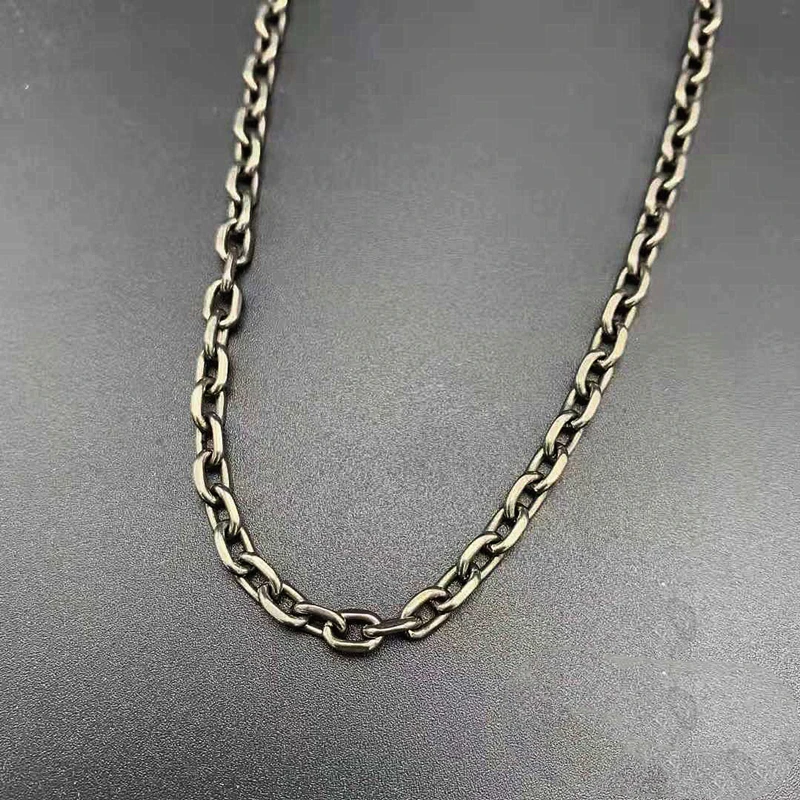 3.5MM Pure Titanium Round O Chain Necklace for Men & Women Welded links chains Necklecs Never Tarnish