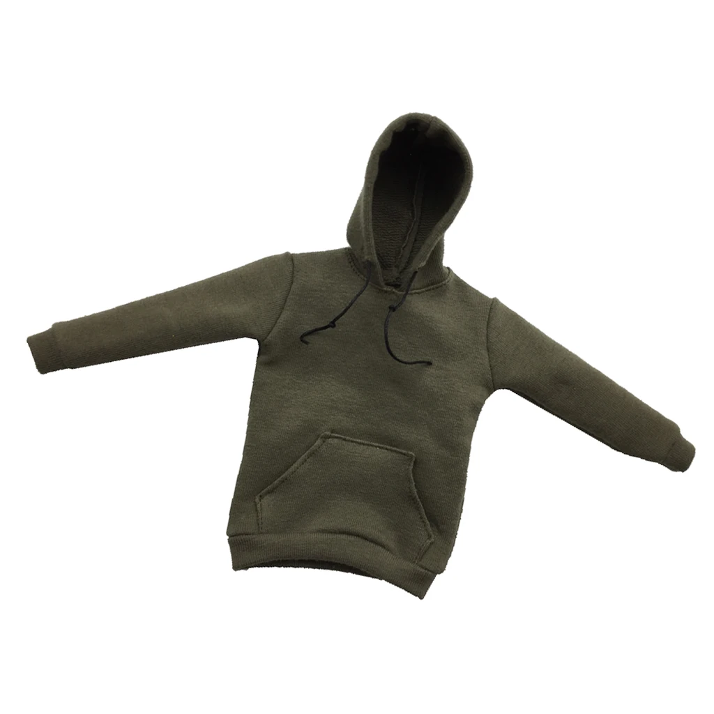 1/6 Scale Solid Hooded Sweatshirt Clothes Accessories for 12 Inch ,  Male Action Figure