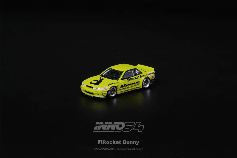 INNO 1:64 Nissan silvia s13 v2/pandem rocket Collection of die-cast alloy car decoration model toys