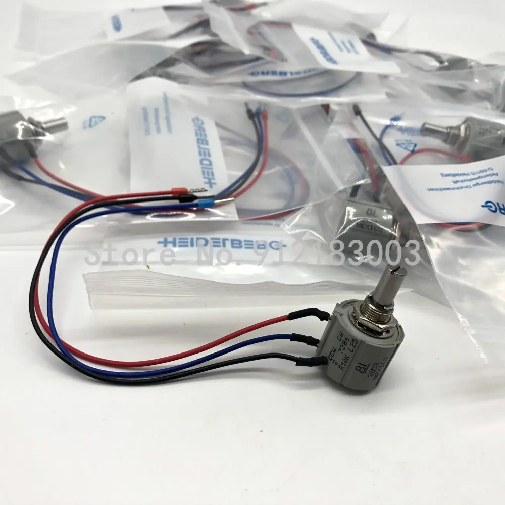 Free Shipping 1 Piece 71.186.5172 10K With Cable Potentiometer Heidelberg CD102 SM102 SM74 Printing Machine