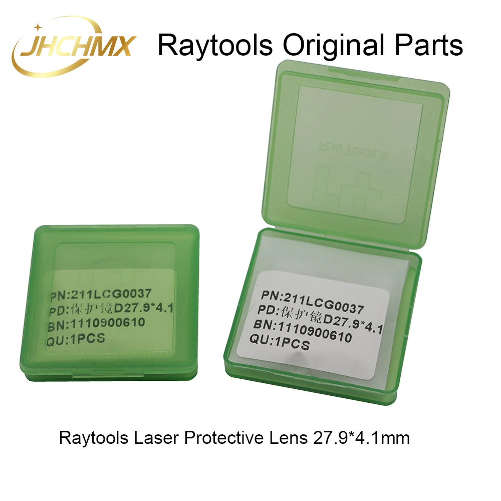 JHCHMX Original Raytools Protective Windows Lens 27.9*4.1mm 24.9*1.5mm Laser Ceramic Holder For Raytools BM109 BM114S BT240S