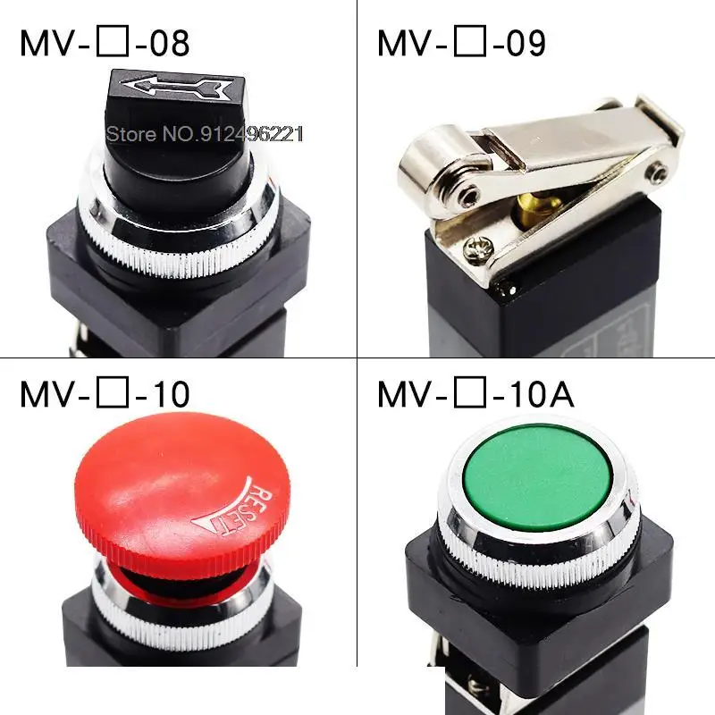 Pneumatic Mechanical Valve 2 Position 5 Way MV-08 MV-09 MV-10 2 Position 3 Way MV-32 MV-08 MV-09 MV-10A