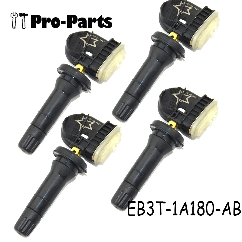 4PCS New TPMS Tire Pressure Sensor Monitor System EB3T-1A180-AB for Ford Focus 2016 2017 2018 315MHz EB3T-1A150-AA EB3T1A180BB