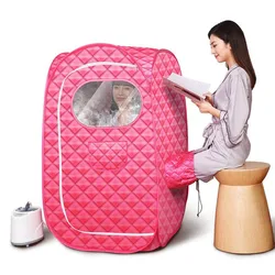 Portable Steam Sauna Room Larger Tent Capacity 2.0L Hot Pot Lose Weight Detox Therapy Bath Cabin