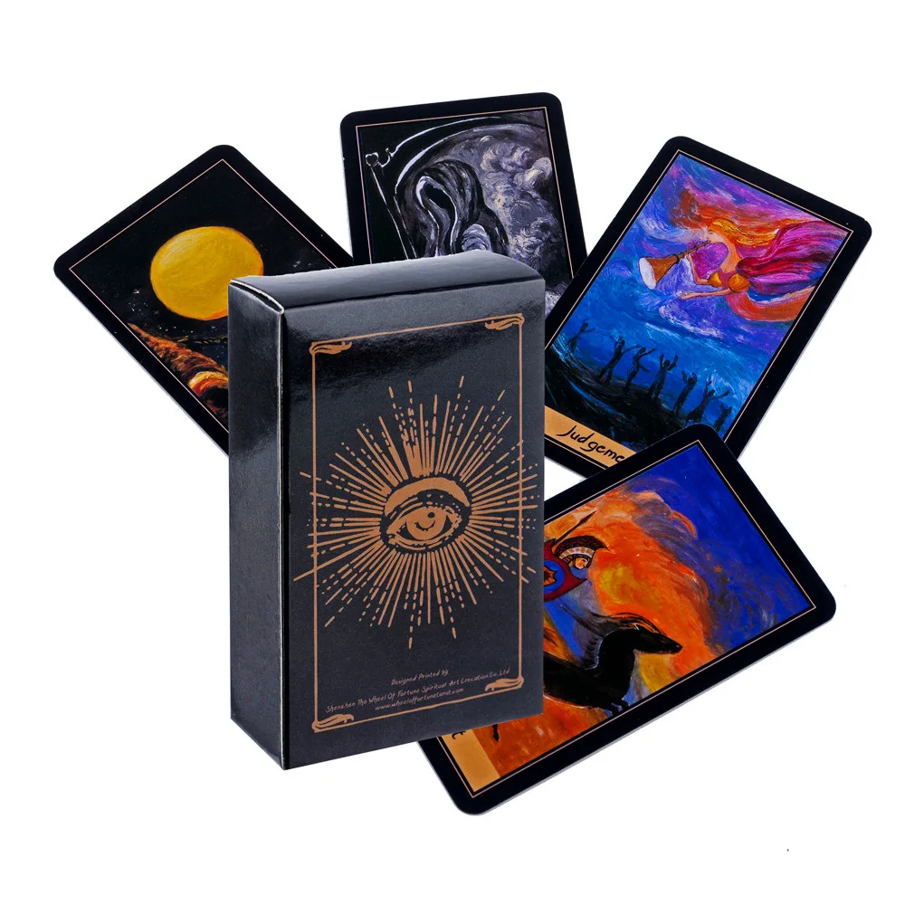The Wheel of Fortune Tarot Card Oracle Card Entertainment Party Board Game Tarot Deck English PDF Guidebook for personal use