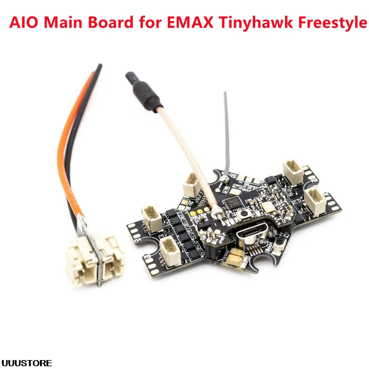 EMAX Tinyhawk III / Tinyhawk II / Freestyle 75mm 1-2S pezzo di ricambio Whoop AIO F4 Controller di volo 5A BlHeli_S ESC 25/100/200mw VTX