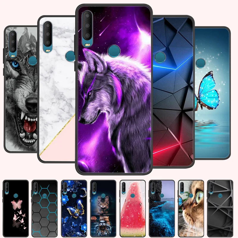 Capa para alcatel 2020, capa de silicone macio, pintada, para alcatel 1s 2020, 5028y 5028d
