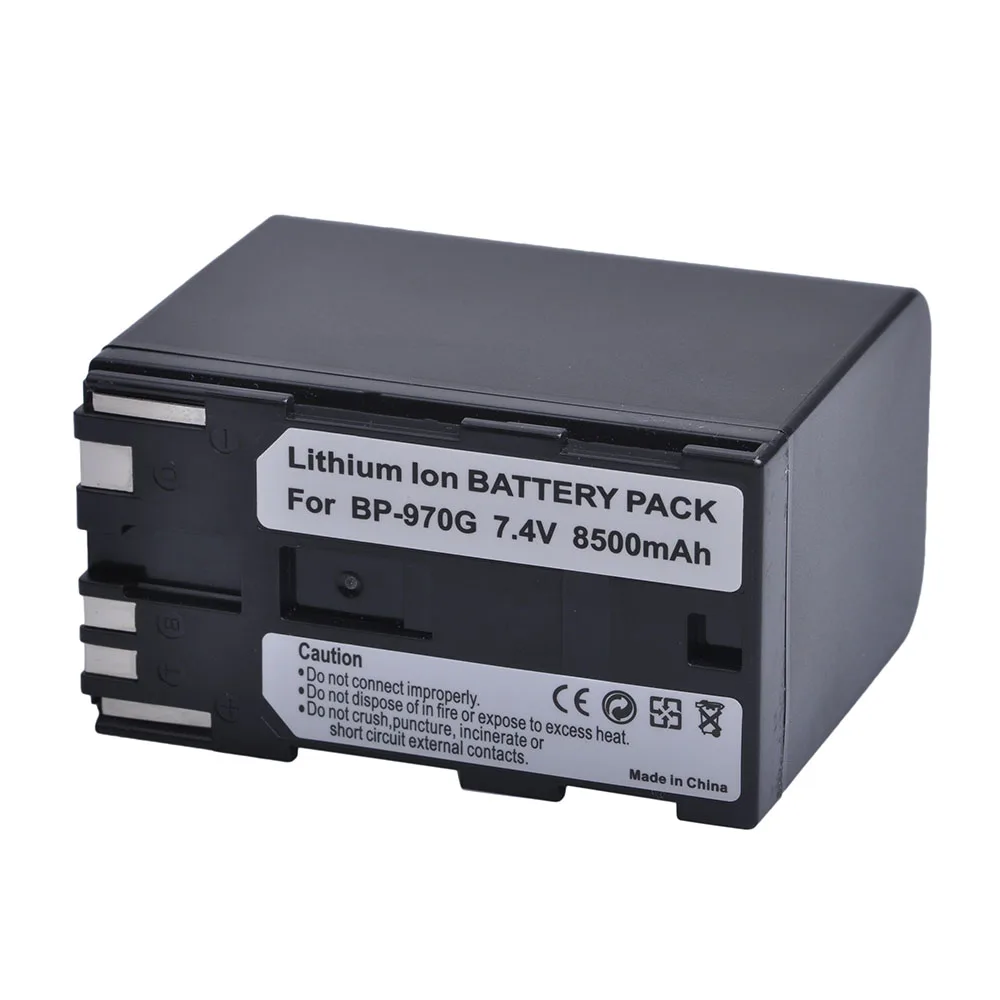 

8500mAh BP-970G BP 970G Battery for Canon EOS C100, EOS C100 Mark II, EOS C300, EOS C300 PL GL2, XF100, XF105，BP-975 BP-945