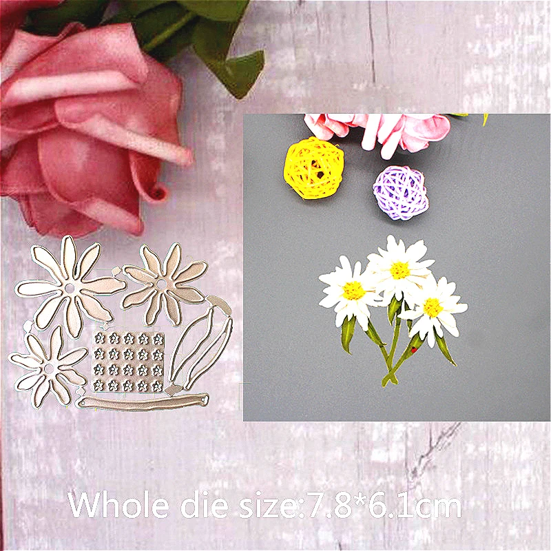 3D Flower Metal Cutting Dies Stencil for DIY Scrapbooking album Decorative Embossing Craft Dies Cut Paper Cards Tool