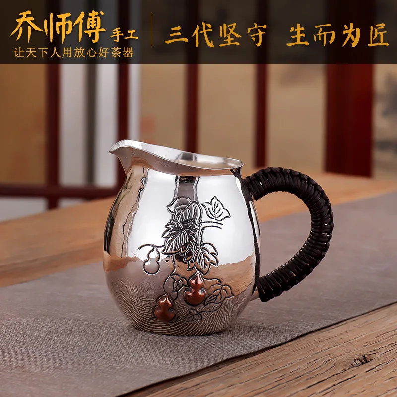 

Joe teacher manual kung fu tea set more heat resistant 999 sterling silver antique fair mug cups with copper silver cups