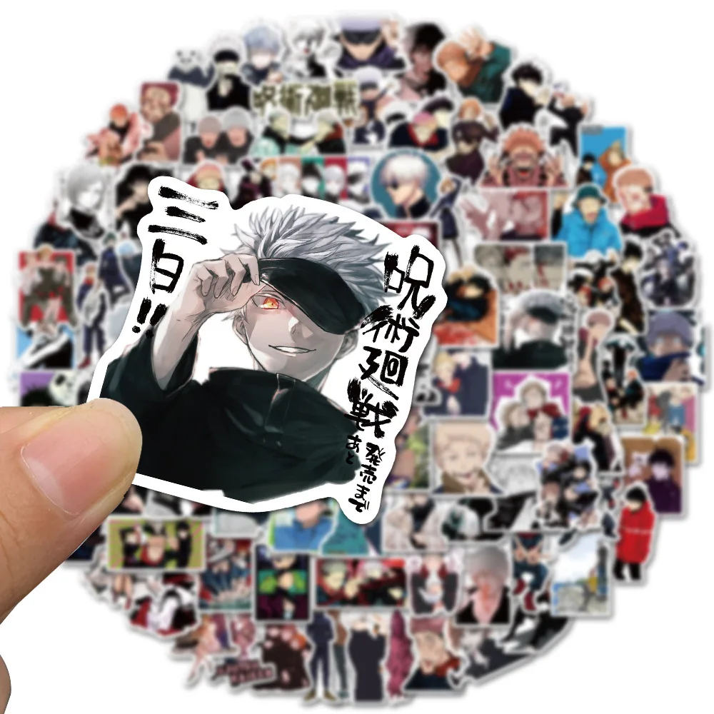 10/30/50/100pcs Jujutsu Kaisen Anime Sticker Sorcery Fight Itadori Yuuji Stickers Decals Skateboard Laptop Suitcase Motorcycle