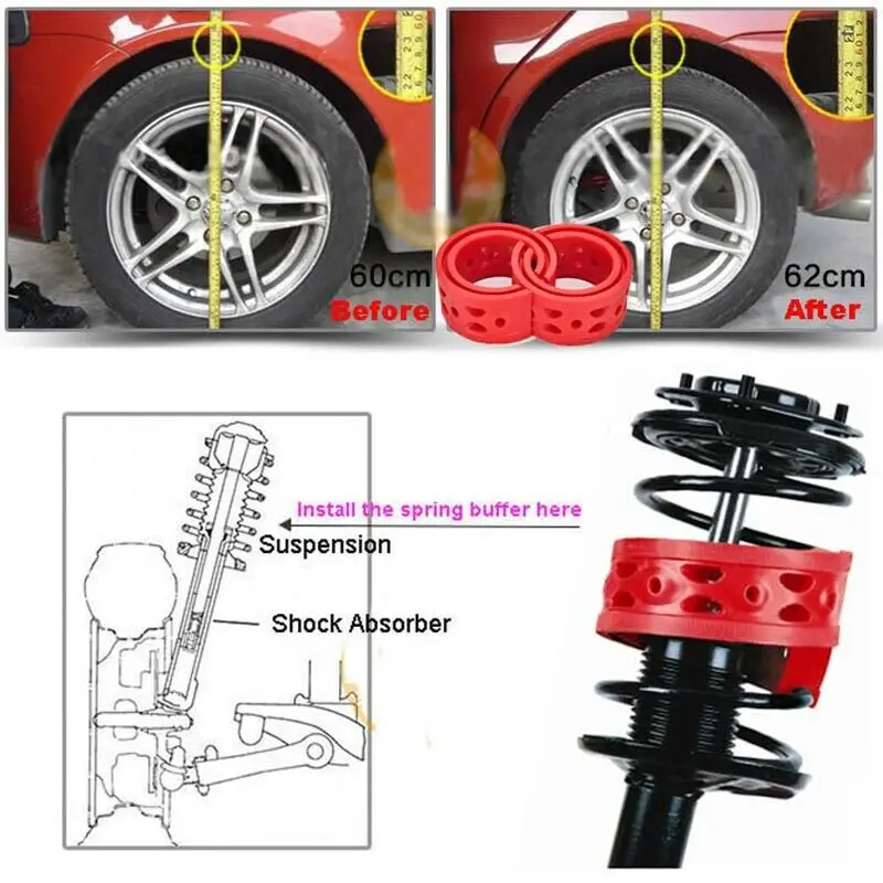 For Nissan Sunny High-quality Front /Rear Car Auto Shock Absorber Spring Bumper Power Cushion Buffer