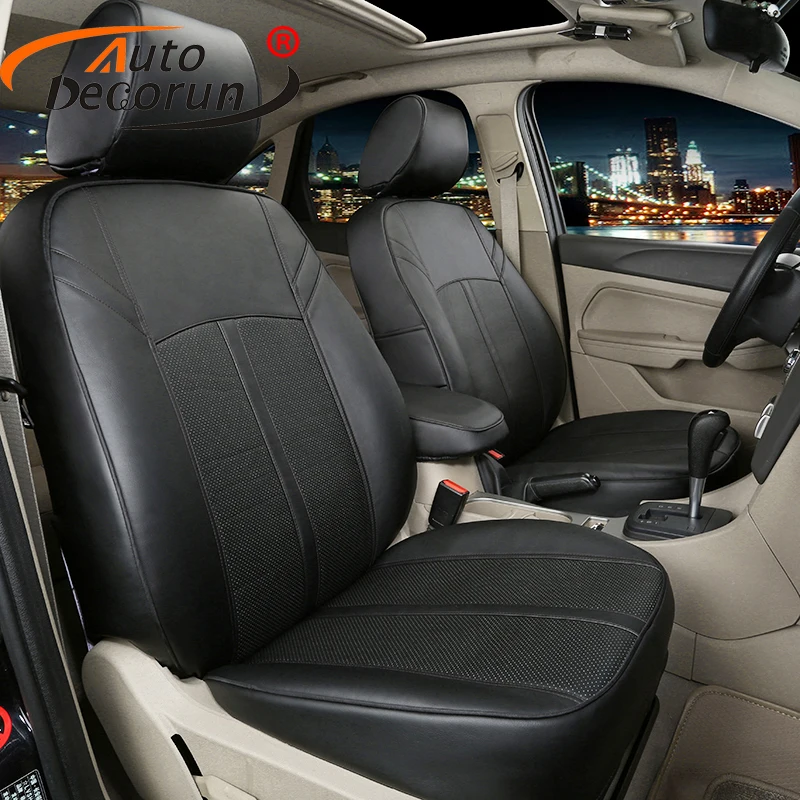 AutoDecorun PVC Leather Seat Cushions for Infiniti QX80 QX56 2013 Seat Covers Set Accessories Custom Fit Car Supports Protectors