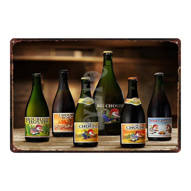 Orval Chimay Westmalle Chouffe Metal Tin Sign Vintage Plate For Bar Club Wall Pub Restaurant  Home Decor Iron Poster DU-3599A
