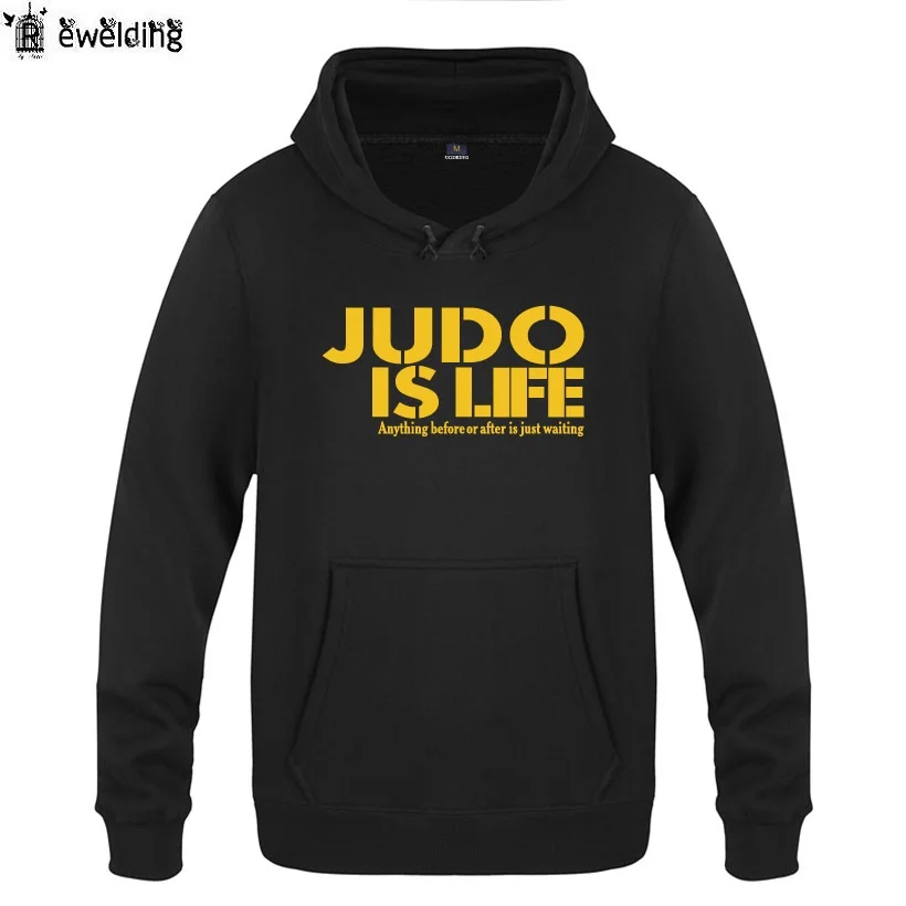 

Mens Hoodies Judo is Life Printed Hoodie Men Fleece Long Sleeve Man's Sweatshirt Fitness Pullover Tracksuit Moleton Masculino