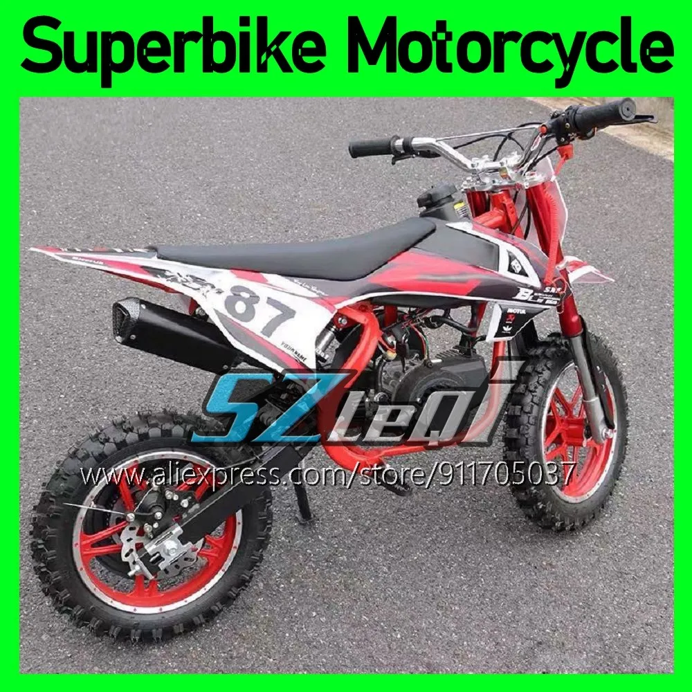 2 Stroke Mountain Mini Motorcycle Small Buggy 50CC Scooter Superbike Moto Bikes Gasoline Adult Child ATV off-road vehicle Motor