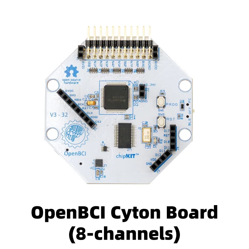 Wireless EEG Module Cyton Biosensing Board 8-channels for Open BCI DIY Brainwave Arduino Kit Support Open Source Materials