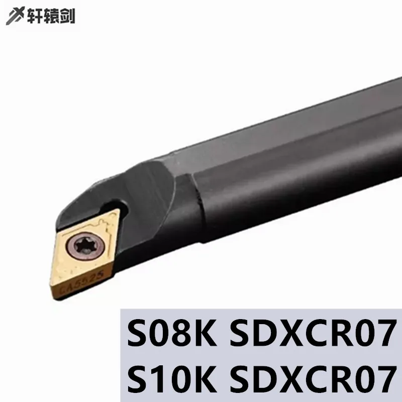 1PC S08K S10K SDXCR07 SDXCL07 uchwyt na narzędzia tokarskie wewnętrzne dla wkładki z węglika CNC DCMT