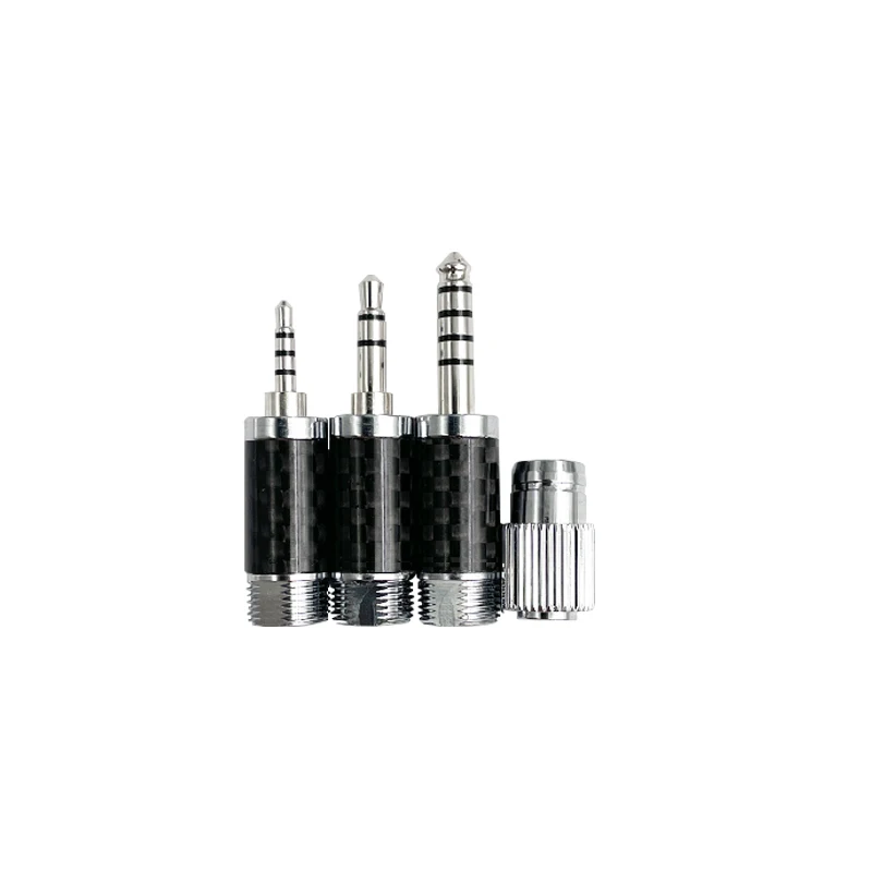 

Self-locking replaceable plug 2.5mm/3.5mm/4.4mm Pure copper Rhodium plated plug 1set