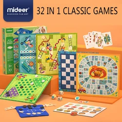 MiDeer 32 in 1 classic games Multi-function board game Strategy Focus Logic thinking training toy Sudoku Table Game Gifts 3Y+