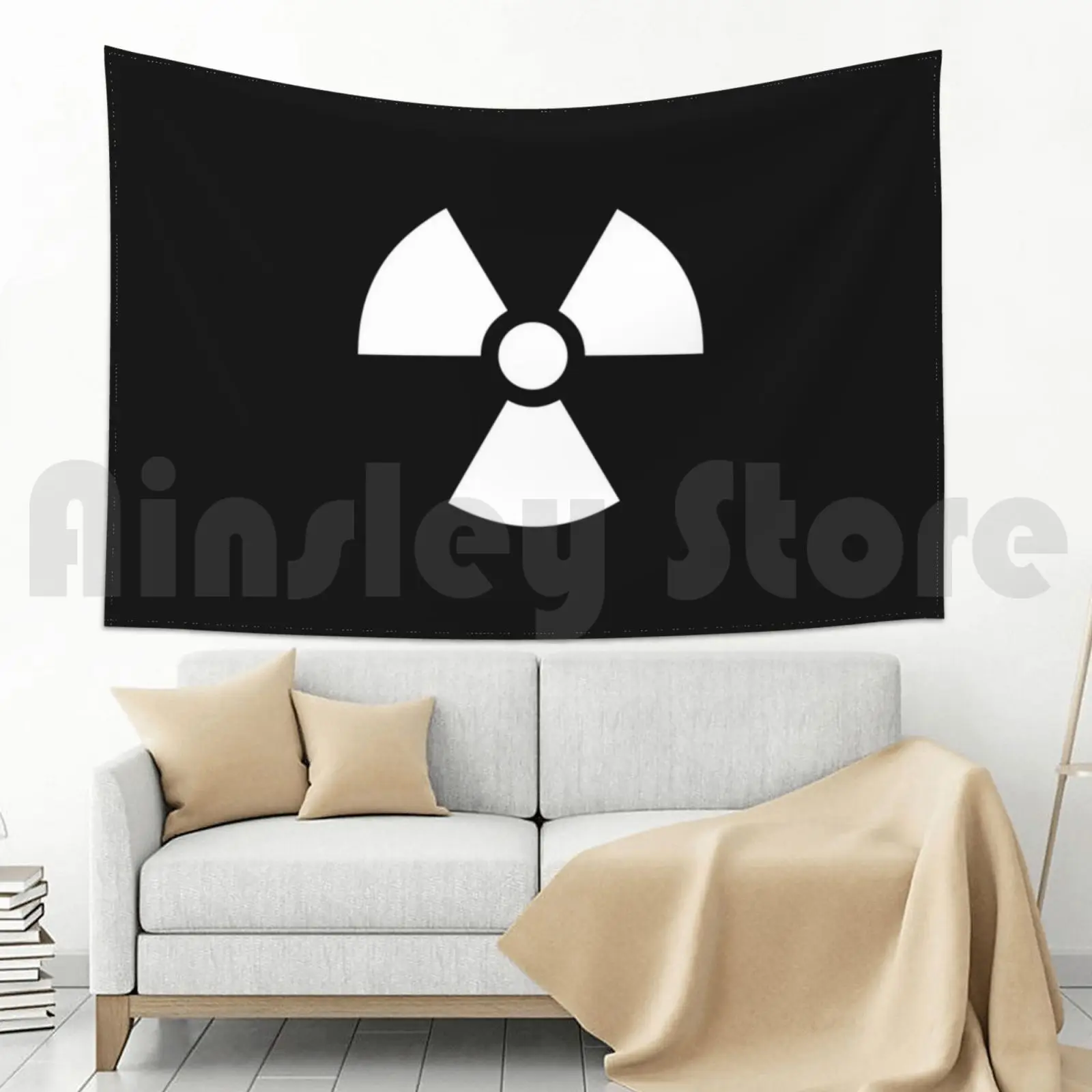 رمز الخطر المشع، نسيج مخصص، رمز الخطر المشع، علامة تحذير، إشعاع #5