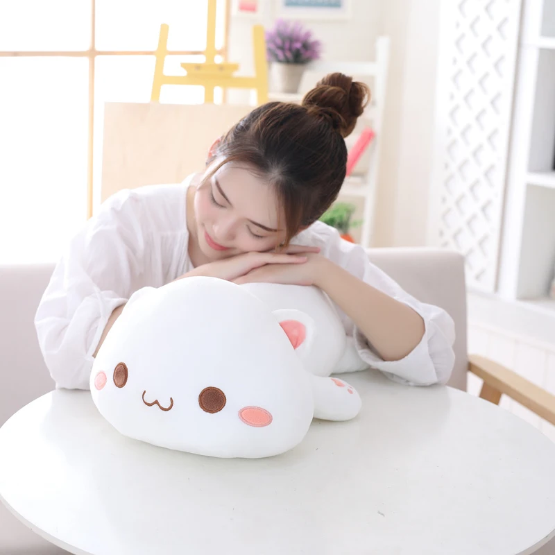 New Arrive 30/50/65cm Soft Cat Plush Toys Big Hugging Pillow Cute Raccoon Dolls Stuffed Animal For Boys Girls Gift