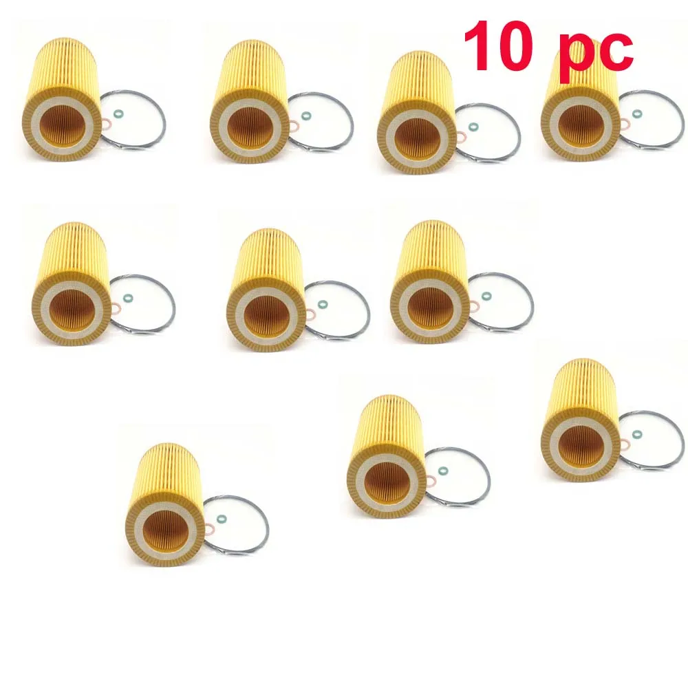 New Oil Filter Kit 11427566327 For BM E60 E82 E88 E90 E92 E93 11427541827 HU816X 10 PCS