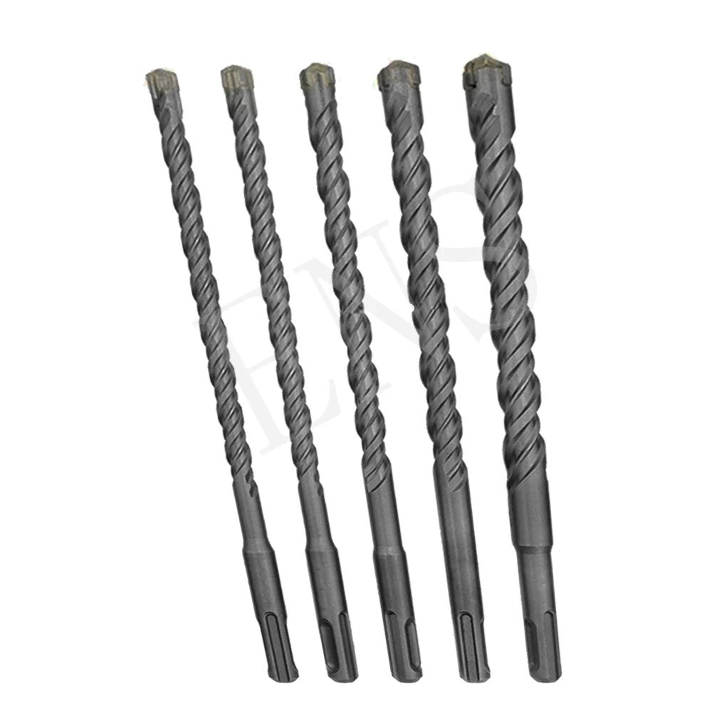 210mm SDS Plus Drill Bits Sets 5mm- 16mm YG8 Carbide Steel Cross Tip Masonry Drill Bits Kit