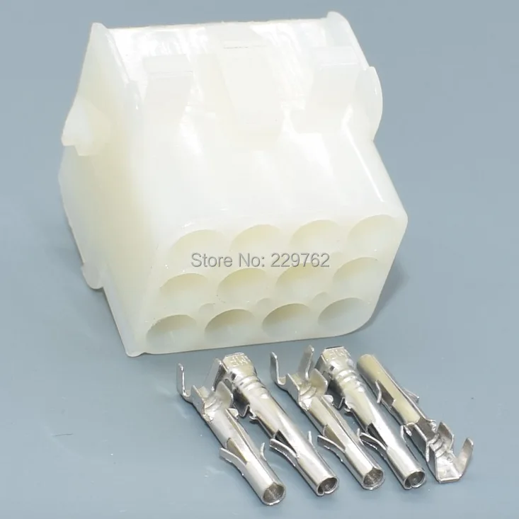Shhworldsea 12 Pin 2.1mm car Female Male Electrical Wiring Harness Connector Plug For Auto Motorcycle 1-480708-0 350735-1