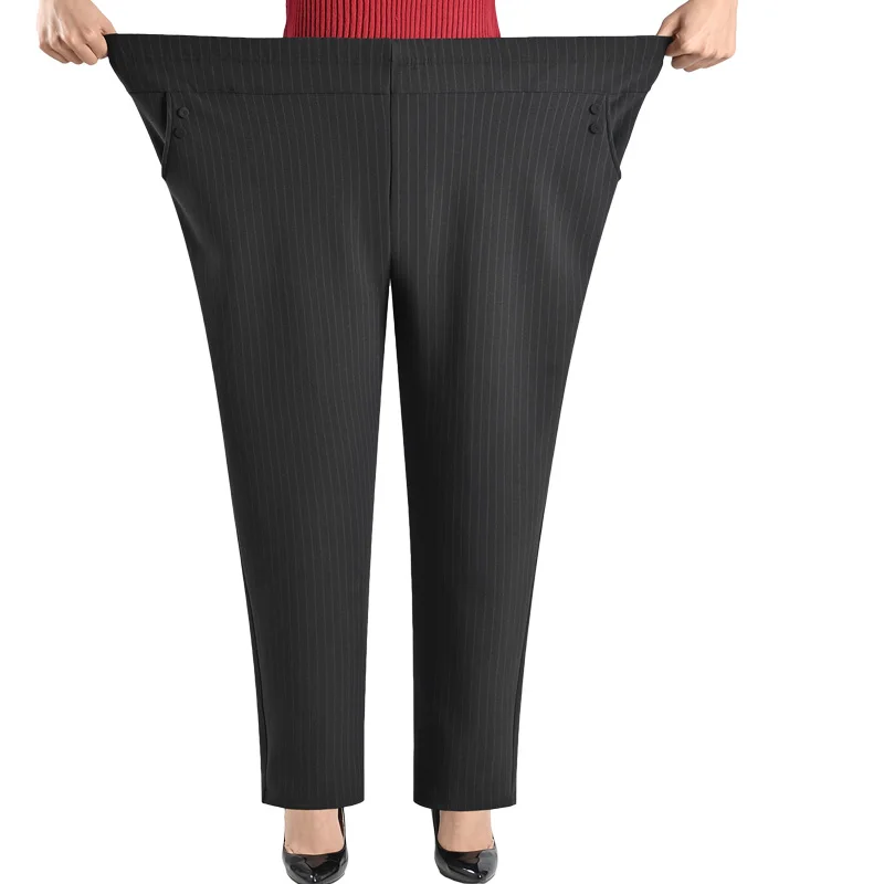 Extra Large Size Women Pants Loose High Elastic Elastic Pants Middle-aged Clothing 6XL 7XL 8XL Autumn Pants Female Trousers