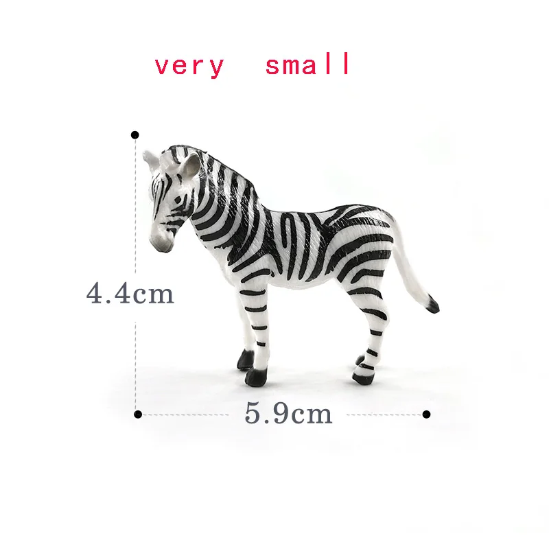 Simulation Small Zebra Figurine Animal Model DIY Home Decor Figure Miniature Fairy Garden Decoration Accessories Modern Statue