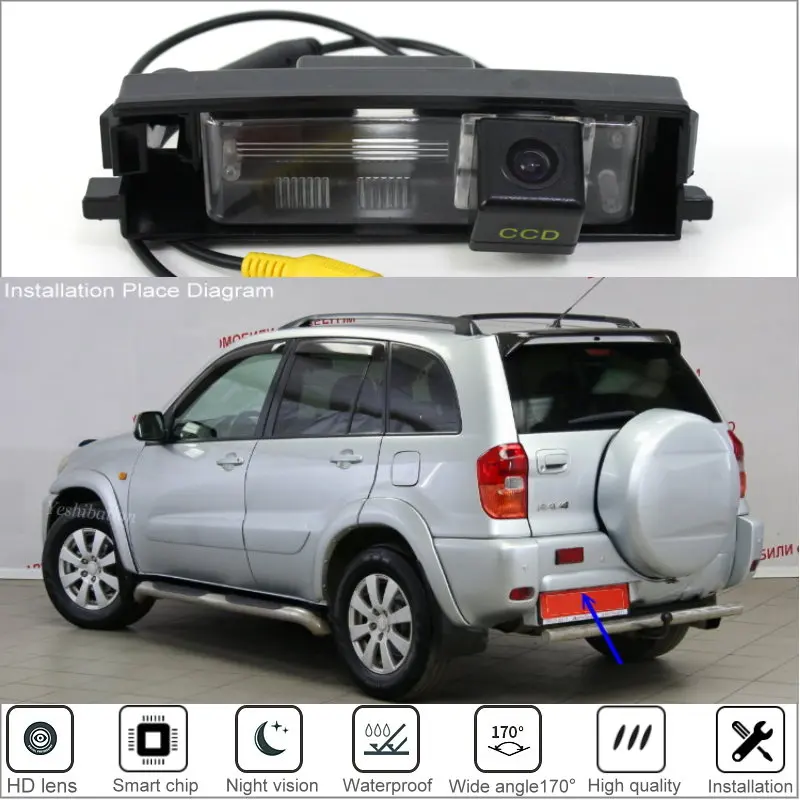 

Car Rear View Camera For Toyota RAV4 RAV 4 XA30 2003 2004 2005 2006 2007 2008~2012 RAV 4 2008 Backup Camera For Parking HD