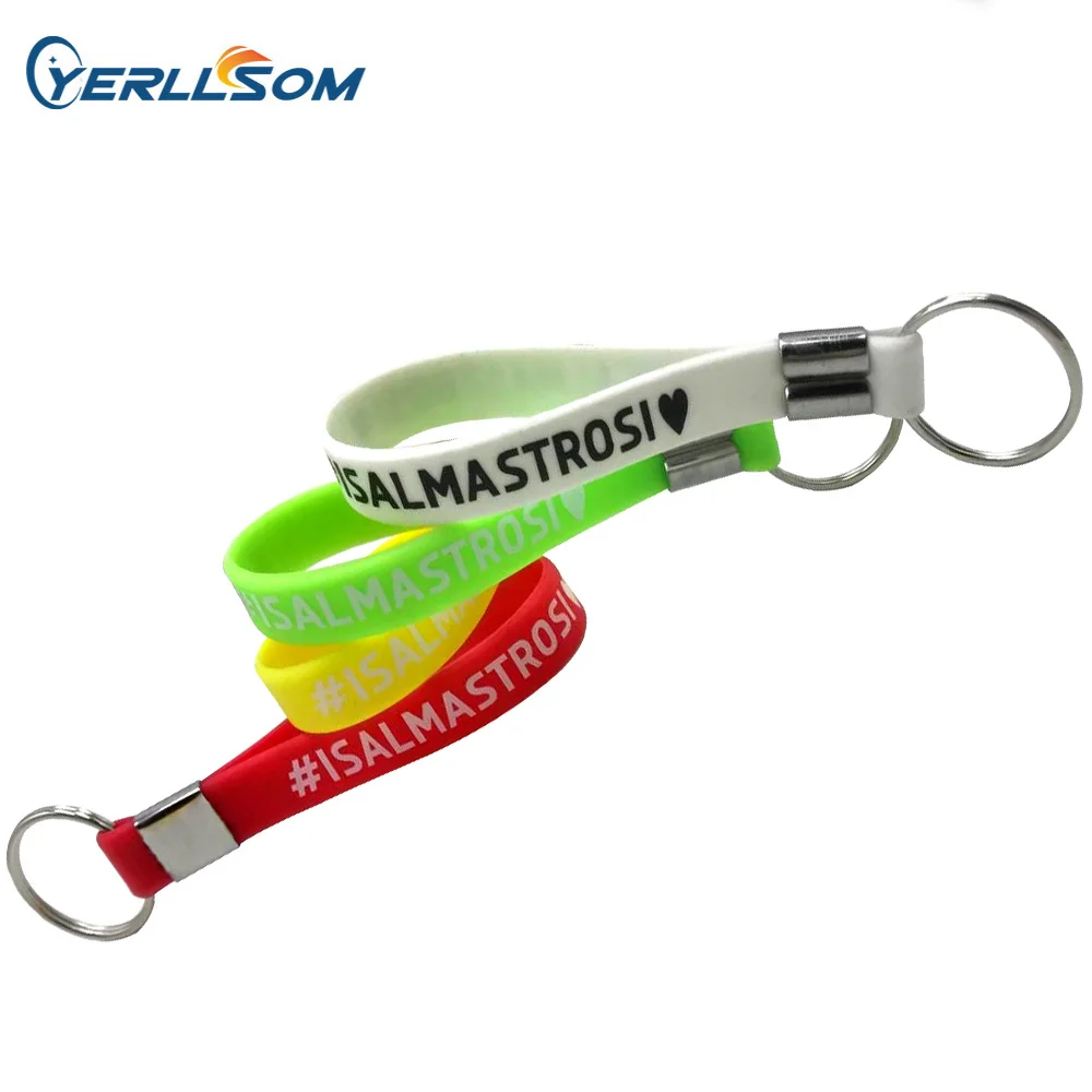 

High Quality 700PCS/Lot High quality rubber silicone keychain with personal logo for events K20053148