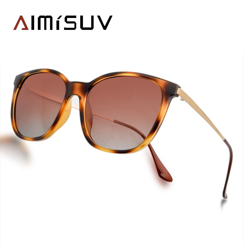 

AIMISUV Polarized Sunglasses Women Men 2023 Luxury Brand Sunglass Female Fashion Square Metal Eyewear Ladies Travel Eyeglasses