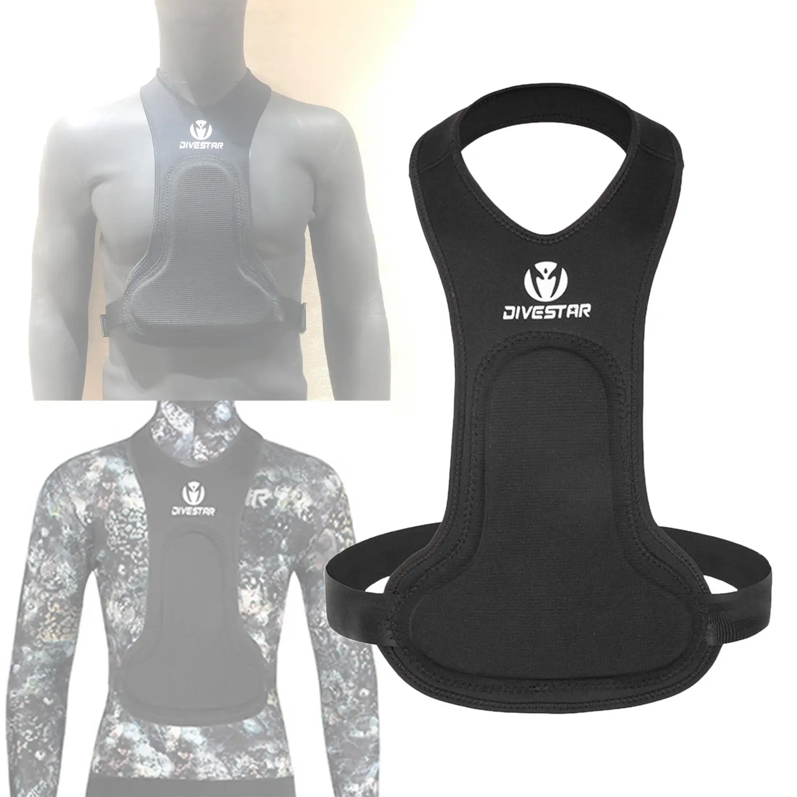 Neopren göğüs yükleme Pad kalınlaşmak 8mm dalış göğüs yelek balıkçılık avcılık Spearfishing balıkçı serbest dalış kadın erkek