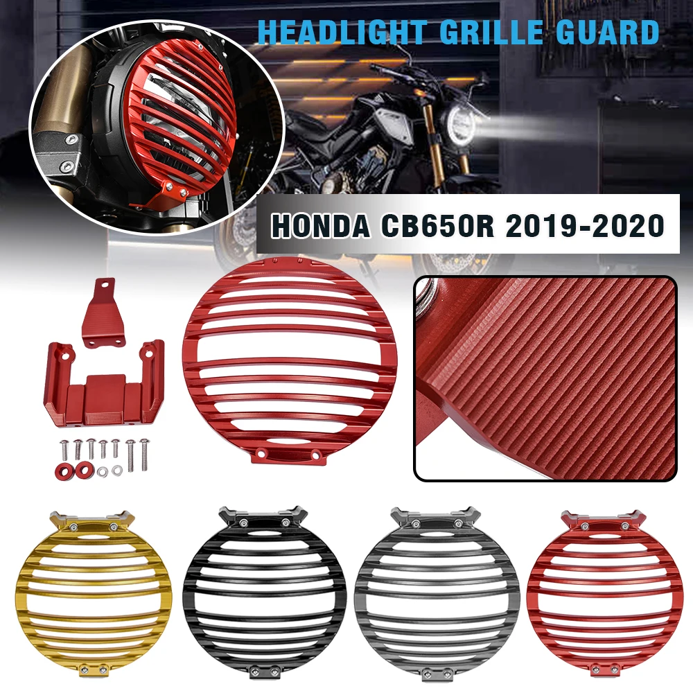 

Motorcycle CB650R Parts Headlight Grille Guard LED Mesh Grill Cover Protector for Honda CB 650 R CB 650R CB-650-R 2019 2020