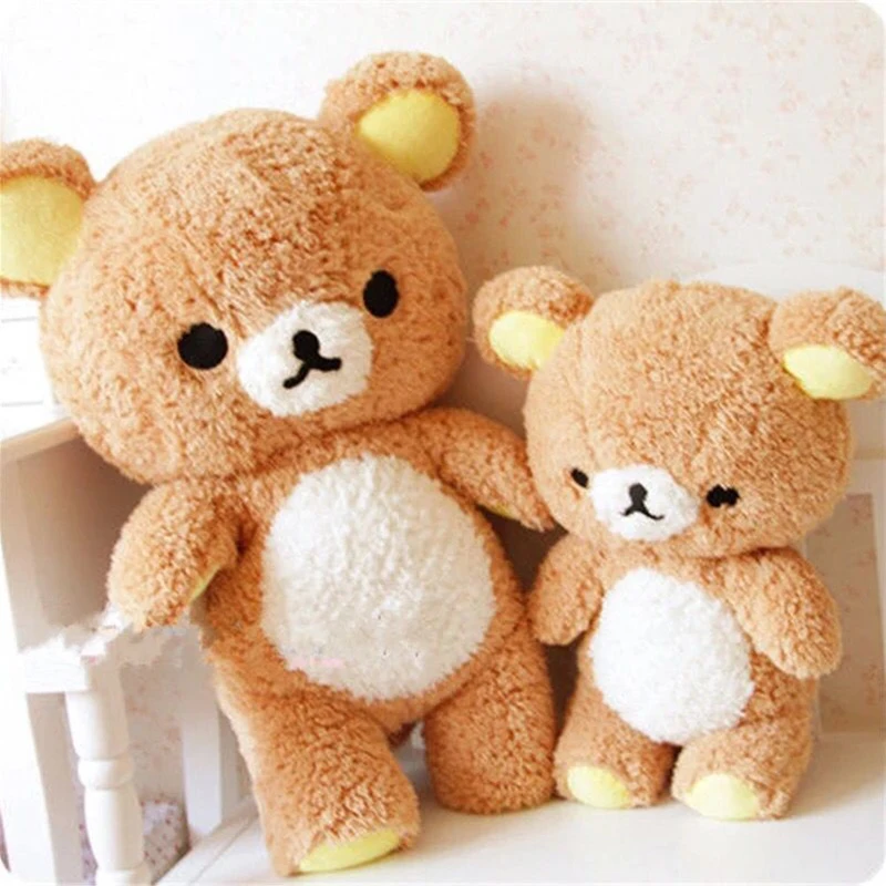 

Big size Rilakkuma Cartoon brown teddy bear Plush doll soft hairy Stuffed Pillow Creative toys gift fondle admiringly