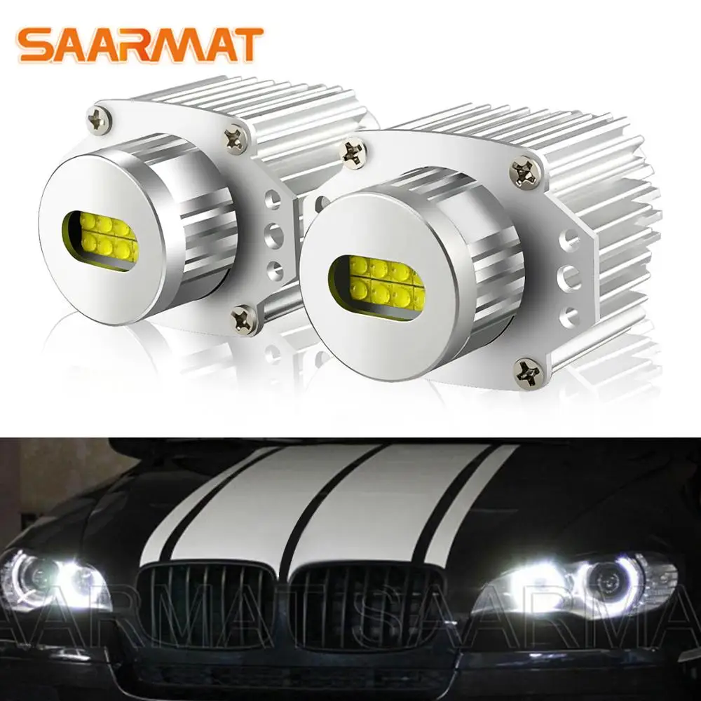 

2PCS 80W white LED angel eyes demon eyes daytime running lights for BMW E90 E91 3 series 320 325i 328i 335i no error 2006-2008