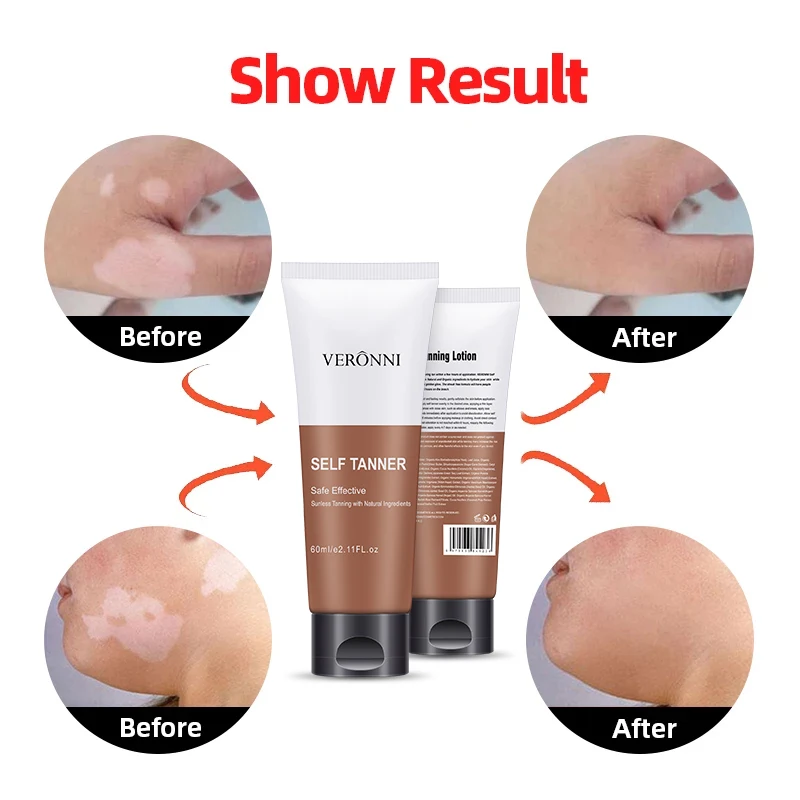 60ml Premium Tanning Cream Bronzer Nourishing Makeup Self Tannner Foundation Safe Effective Sunless Natural Enhance Lotion