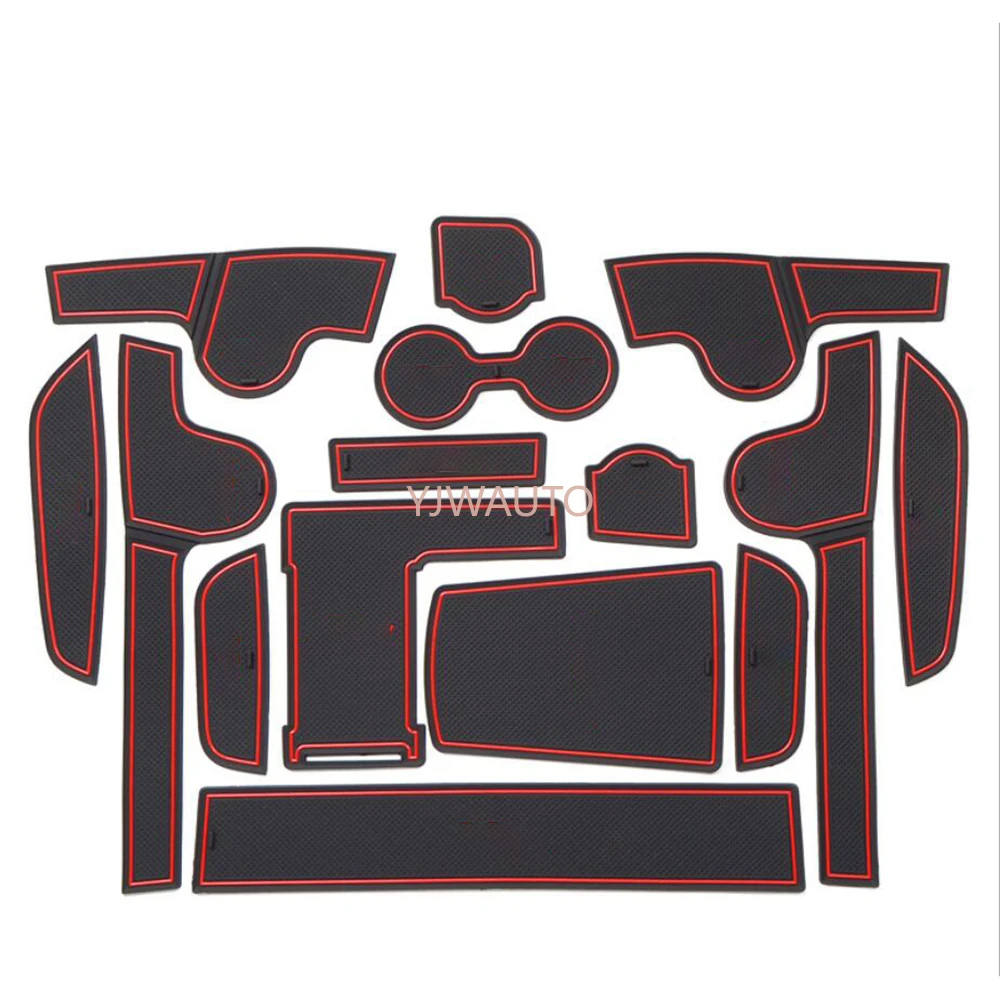 

Door Slot Mat for Kia K5 2020 Gate Groove Cushion Car Door Rubber Cup Holder Mats Anti-slip Carpets Position