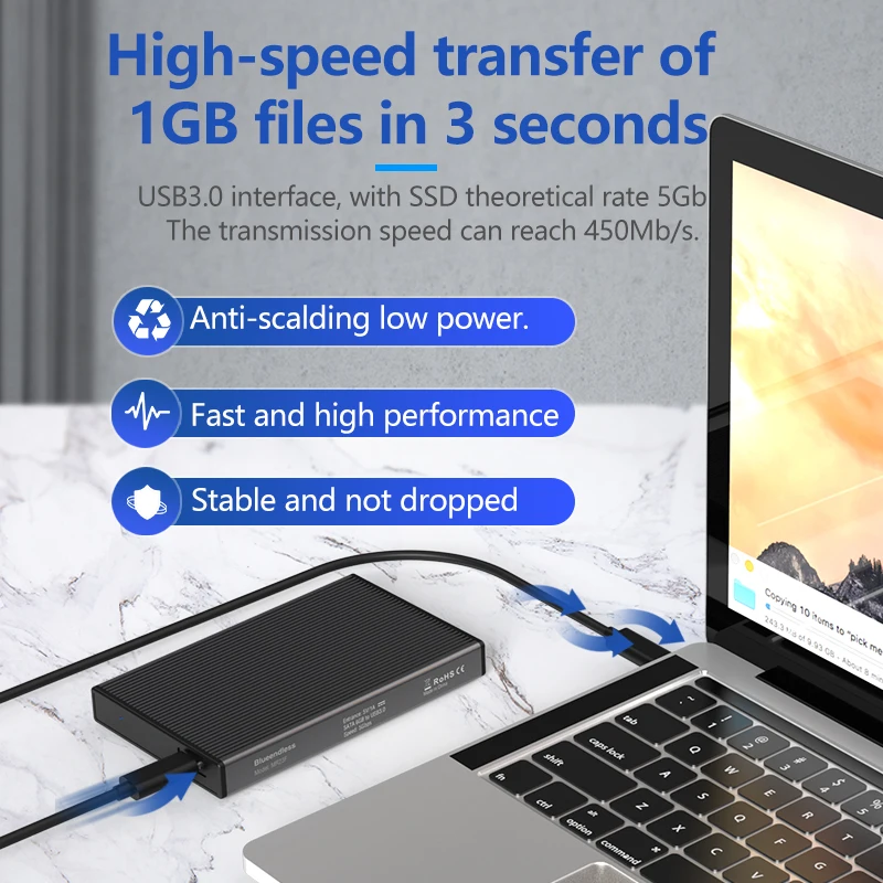 Blueendless HD 2.5 Usb 3.0 HDD Case Hard Disks HD Externo 3.0 for PC Accessories Laptop External Hard Drive