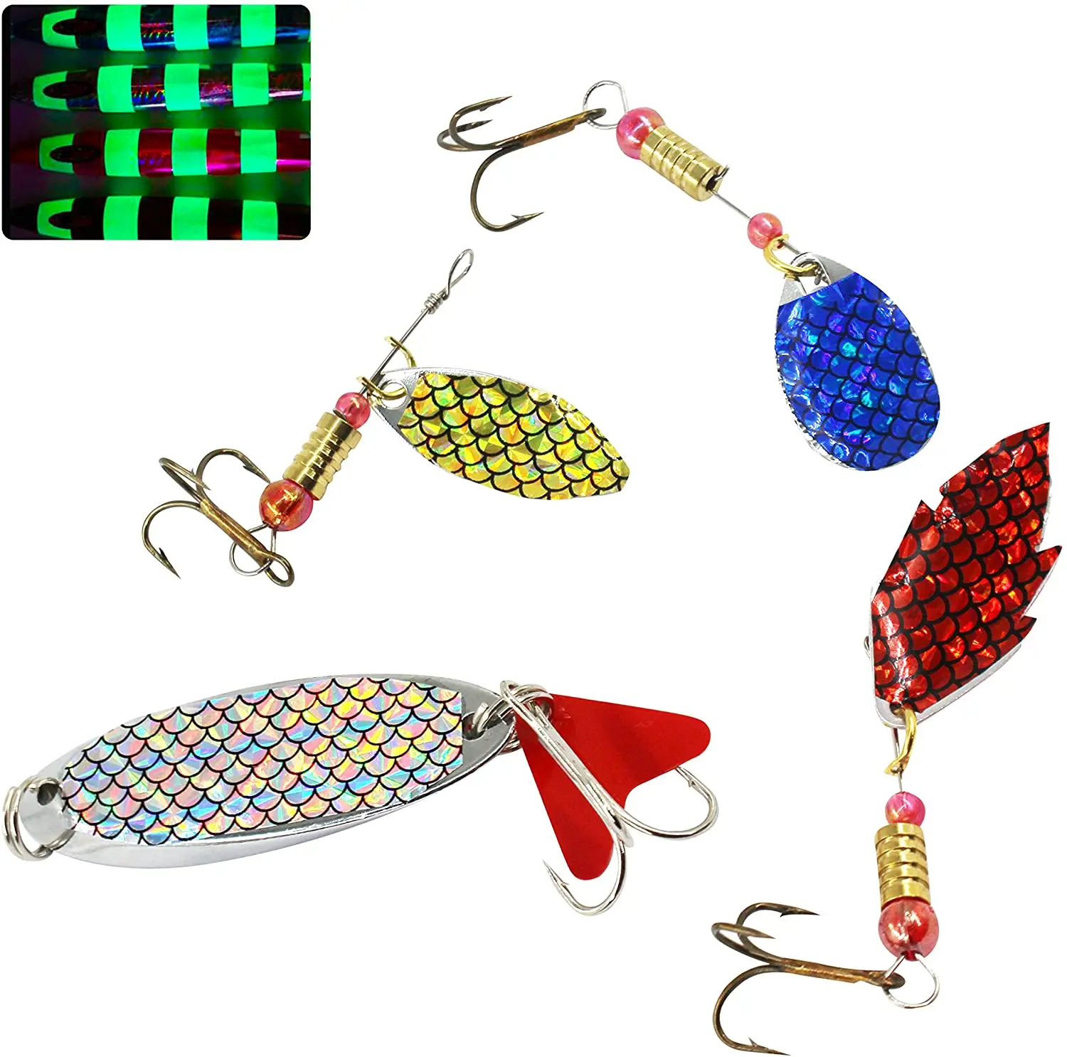 20PCS Tape Reflective Fish Scales Sticker Holographic Adhesive Film Flash Lure Tape for Fishing Lure Making DIY