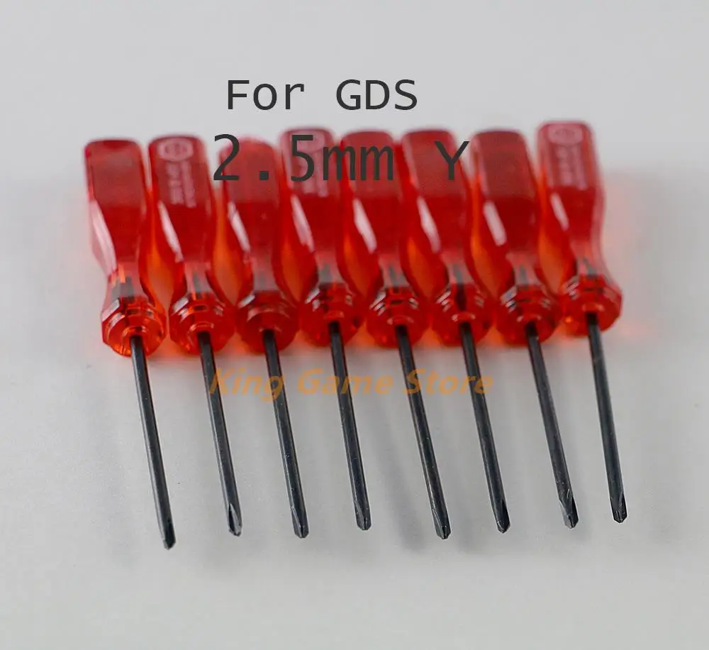 

50pcs/lot 2.5mm + Cross Screwdriver Y Tri-Wing Screwdriver For Wii NDS NDSL GBA SP Game Repair Tool Replacement Parts