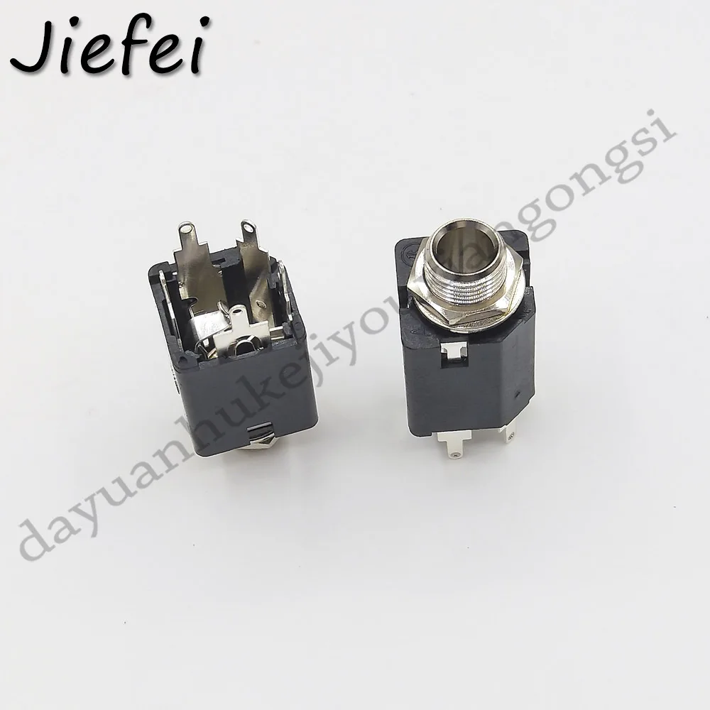 20-100Pcs 6.35mm 6.3mm 1/4 inch Headphone Jack PJ-612 Audio Video Socket Outlet 5pin Standard