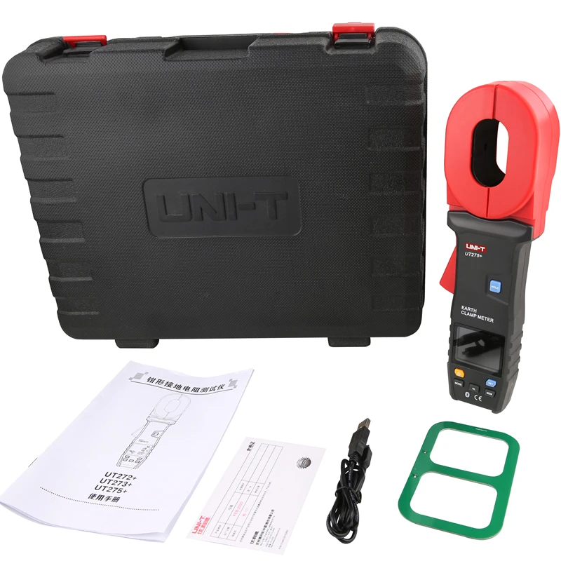 UNI-T التأريض المقاومة متر UT272 + UT273 + UT275 + الرقمية المشبك الأرض الأرض تستر تسرب الحالي حلقة المقاومة اختبار