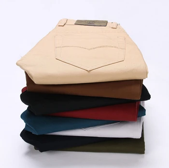 2024 Spring Autumn New Casual Pants Men Cotton Slim Fit Chinos Fashion Trousers Male Brand Clothing Plus Size 8 colour 2