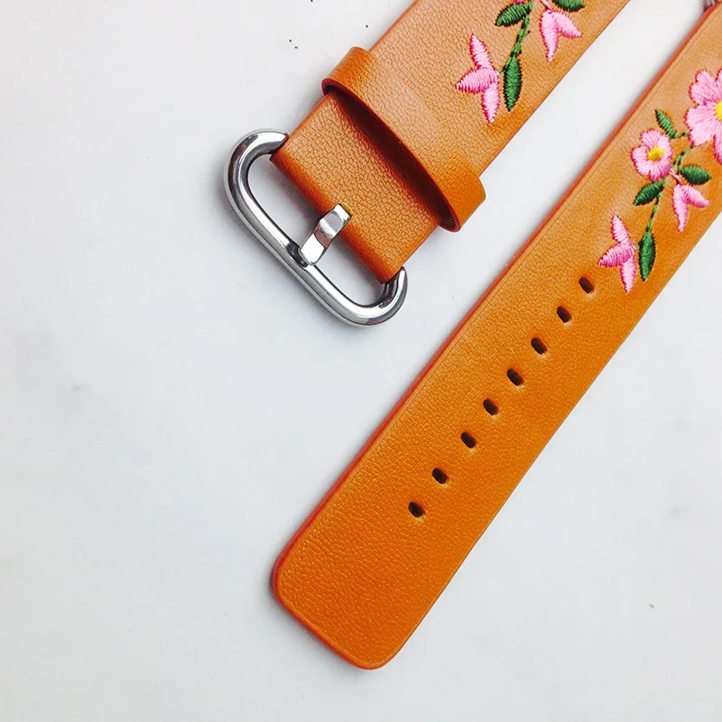 Apple Watch Strap Leather Cowhide Strap 38mm 42mm Series 4/3/2/1 iwatch Apple Watch Strap 40mm 44mm Bracelet Embroidered