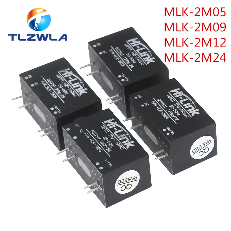 HLK-PM01 03/09/12/24 HLK-2M05 HLK-5M03 HLK-10M12 20M24AC-DC 220V To 5V/3.3V/12V Intelligent Household Switch Power Supply Module